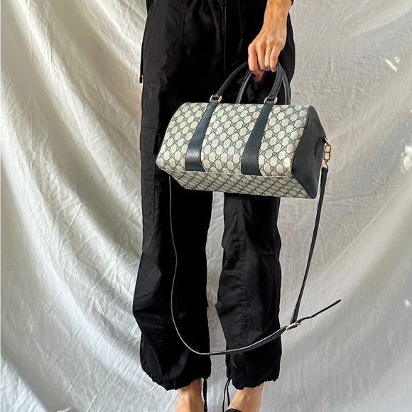 GUCCI GG Canvas Sherry Line Vintage Boston Bag Authentic - Picture 11 of 15